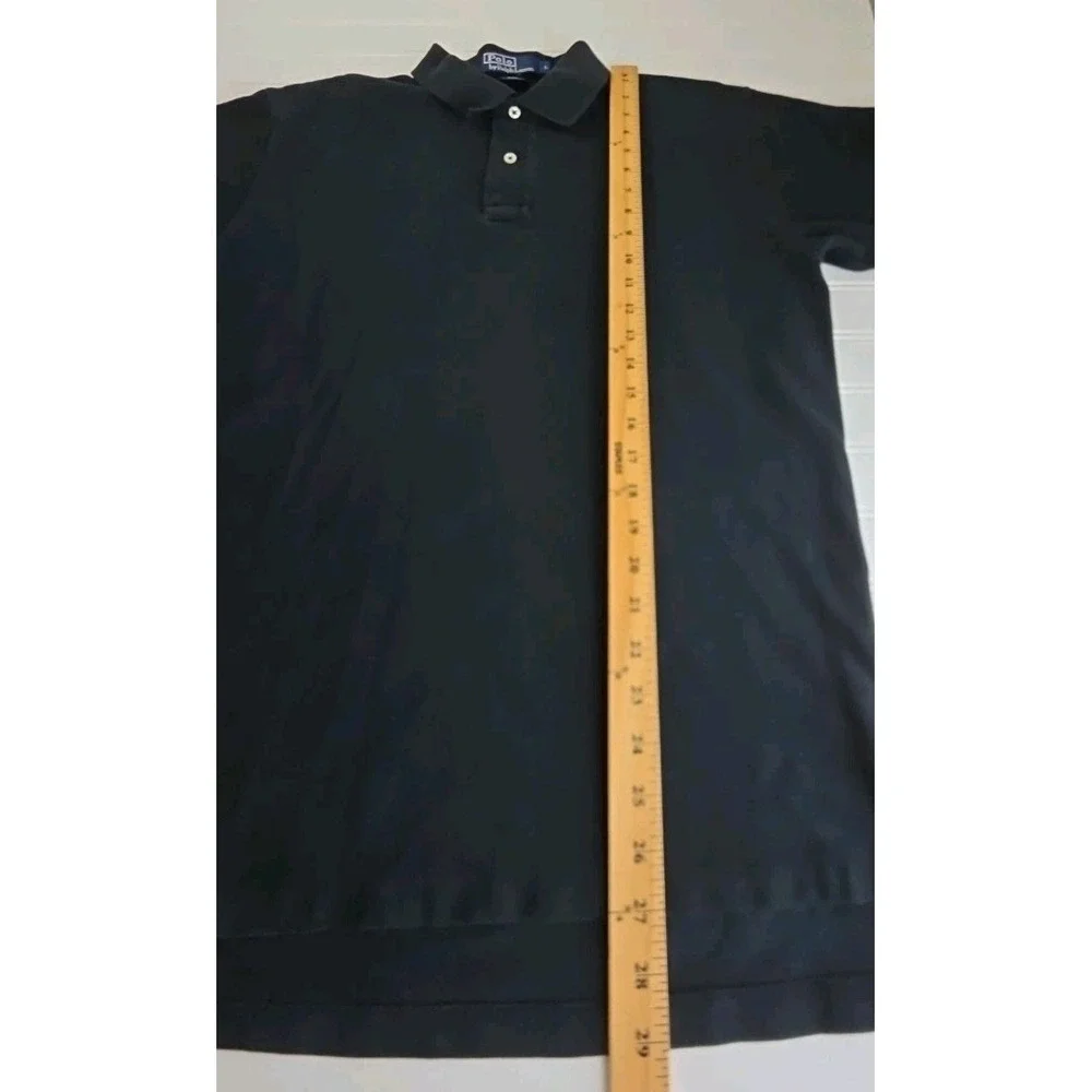 polo ralph lauren polo shirt‎ men's large black red pony